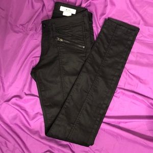 H&M black Slim leg low rise jeans